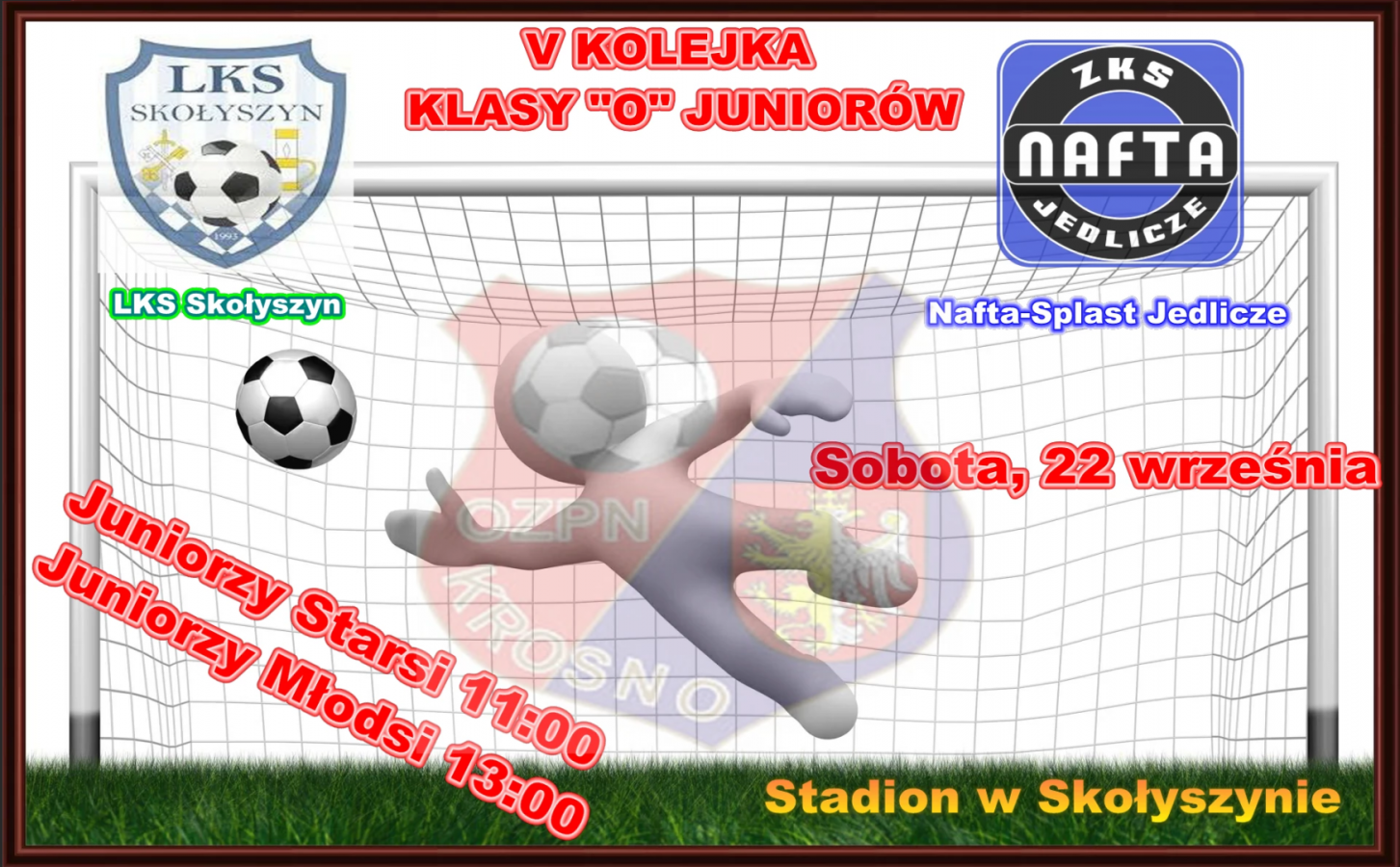 V kolejka klasy „O” Juniorów Starszych i Młodszych.