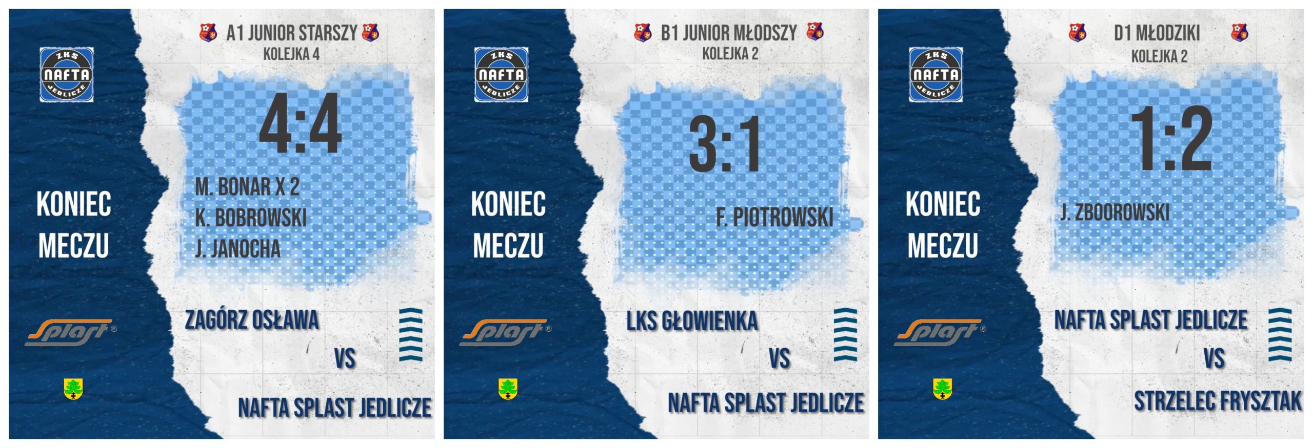 Podsumowanie weekendu_ DRUŻYNY MŁODZIEŻOWE