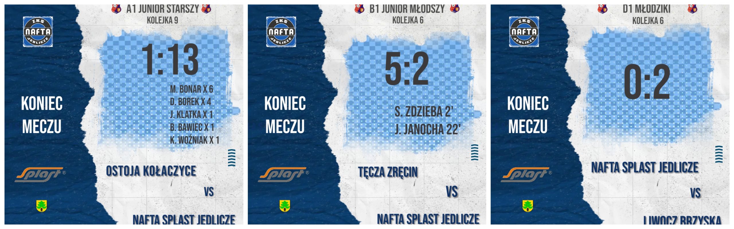 Podsumowanie weekendu_ DRUŻYNY MŁODZIEŻOWE